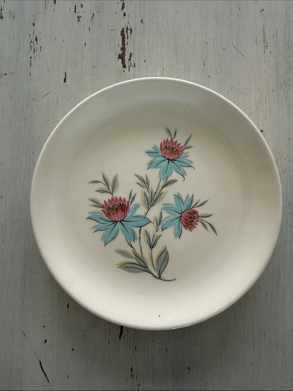 Steubenville Pottery Fairlane Pattern Salad Dessert Plates - Set of 2